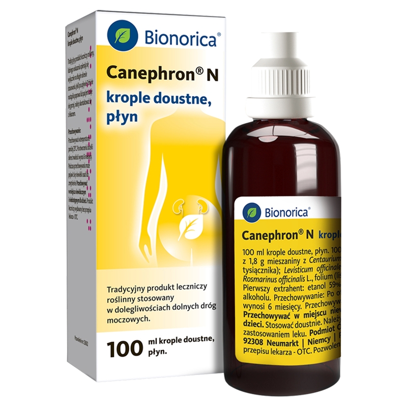 Canephron N , krople na dolegliwości dolnych dróg moczowych, 100 ml