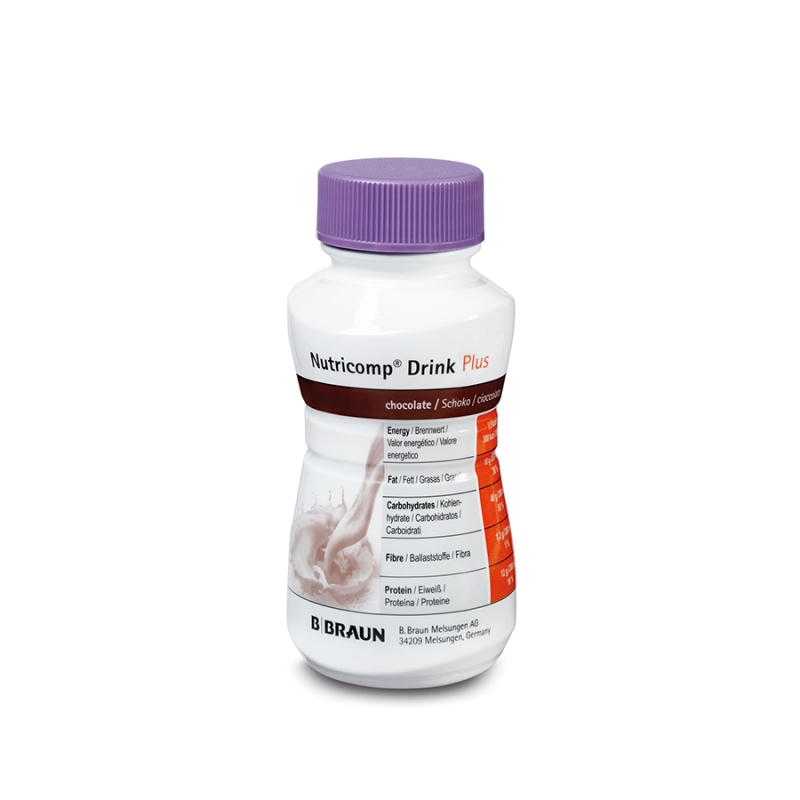Nutricomp Drink Plus, czekoladowy, 4 x 200 ml