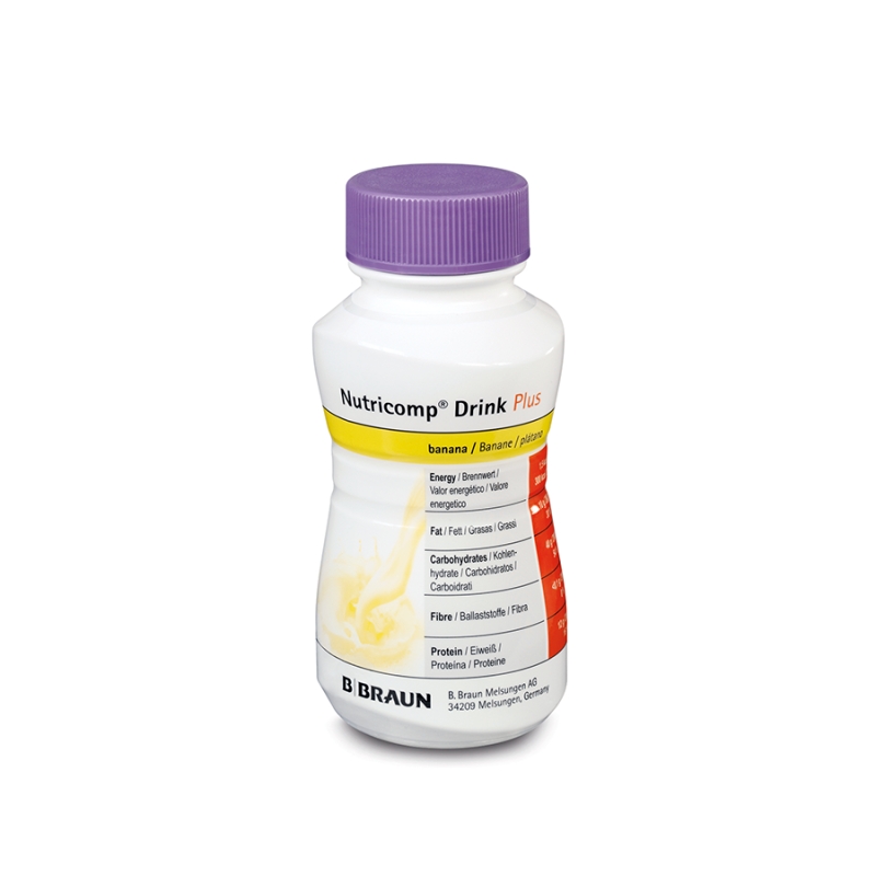 Nutricomp Drink Plus, bananowy, 4 x 200 ml