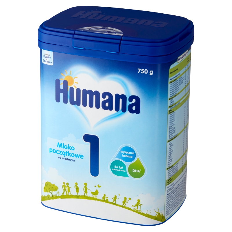 Humana 1, mleko początkowe od urodzenia, 750 g