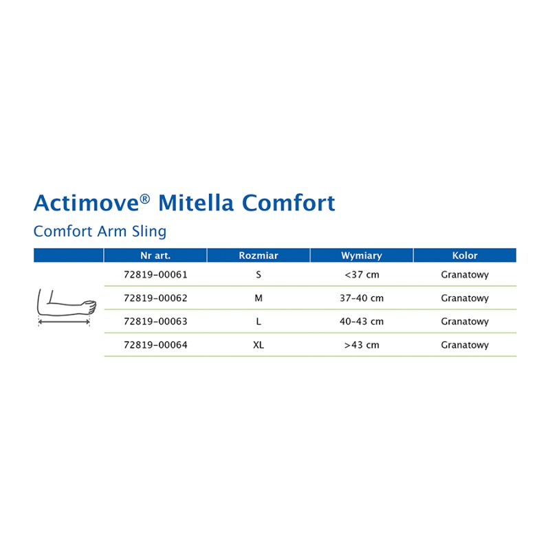 Actimove Professional Line, temblak, rozmiar M, granatowy, 1 szt.