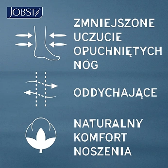 JOBST Travel, podkolanówki uciskowe dla podróżujących 15-20mmHg rozmiar 2 beż, 1 para