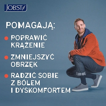 JOBST Travel , podkolanówki uciskowe dla podróżujących 15-20mmHg rozmiar 4 beż, 1 para