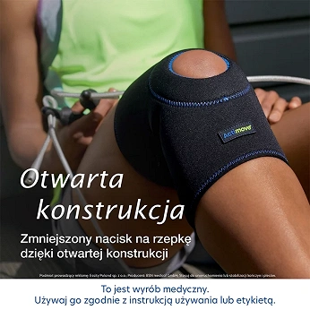 Actimove Sports Edition , orteza stawu kolanowego z odsłoniętą rzepką, rozmiar L, 1 szt.