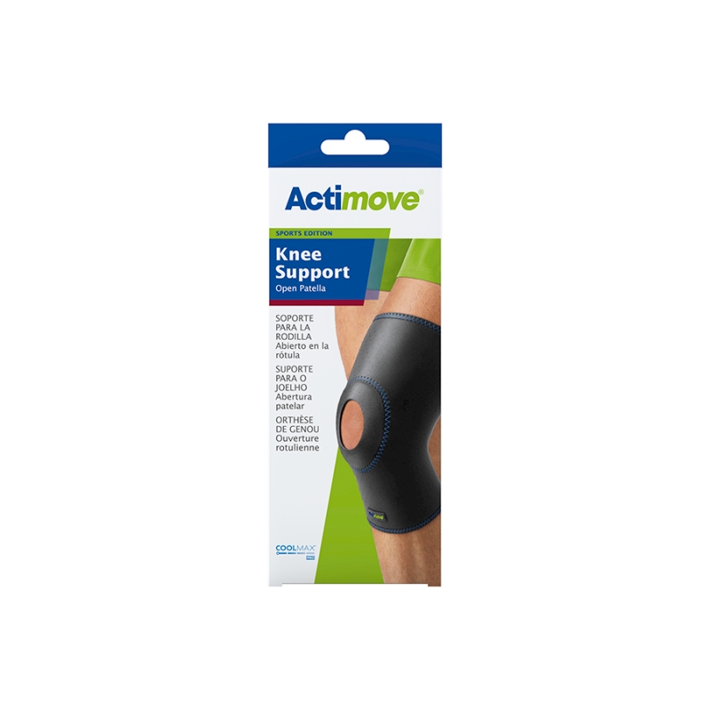 Actimove Sports Edition  orteza stawu kolanowego z odsłoniętą rzepką, rozmiar XL, 1 szt.