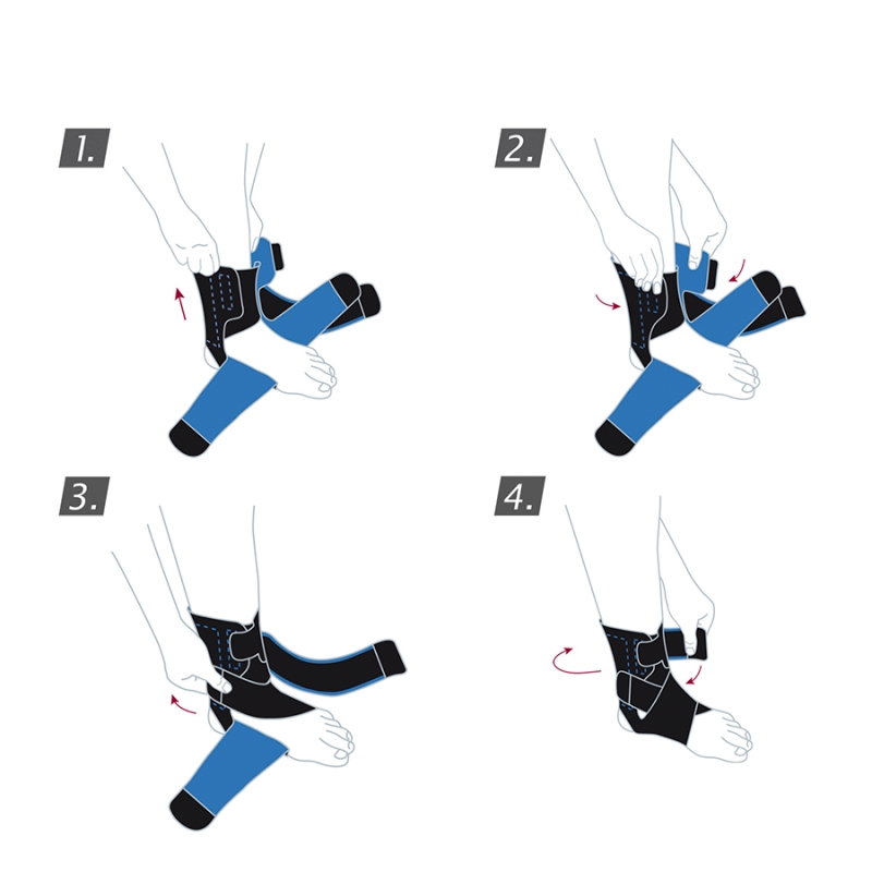 Actimove Sports Edition, stabilizator stawu skokowego ze skrzyżowanymi pasami. 1 szt.