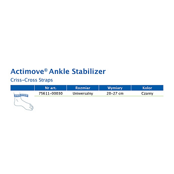 Actimove Sports Edition, stabilizator stawu skokowego ze skrzyżowanymi pasami. 1 szt.