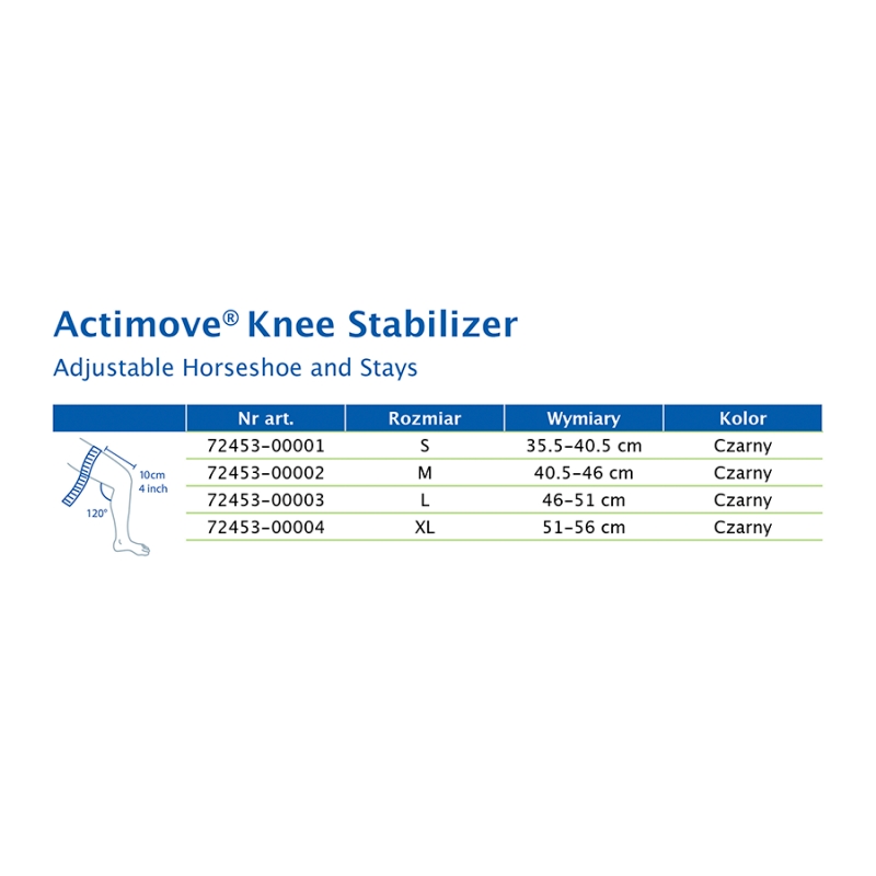 Actimove Sports Edition, orteza stawu kolanowego z regulowaną pelotą, rozmiar M, 1 szt.