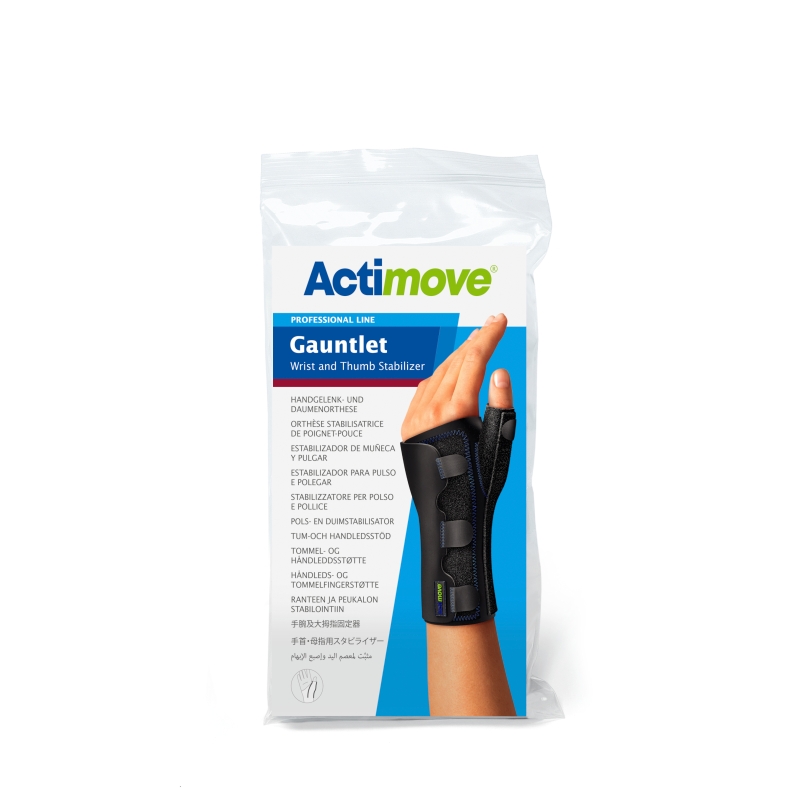  Actimove Professional Line  orteza stabilizująca nadgarstek i kciuk, rozmiar S, czarna, 1 szt.