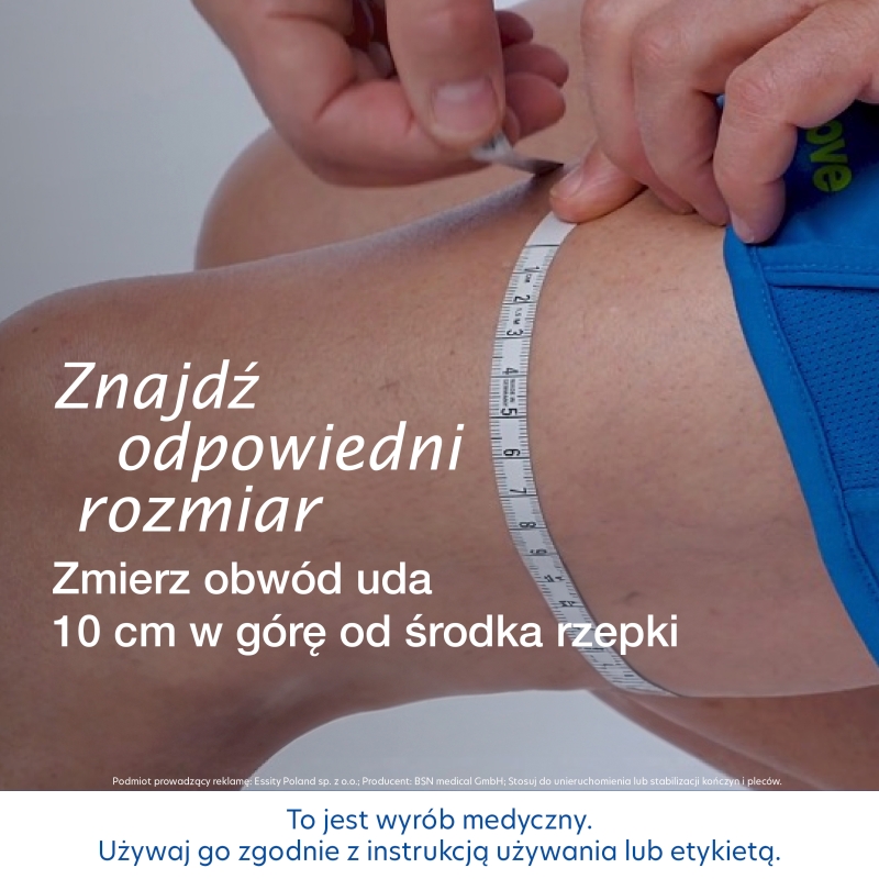 Actimove Everyday Supports, opaska stabilizująca staw kolanowy z zabudowaną rzepką i 2 fiszbinami, rozmiar M, 1 szt.