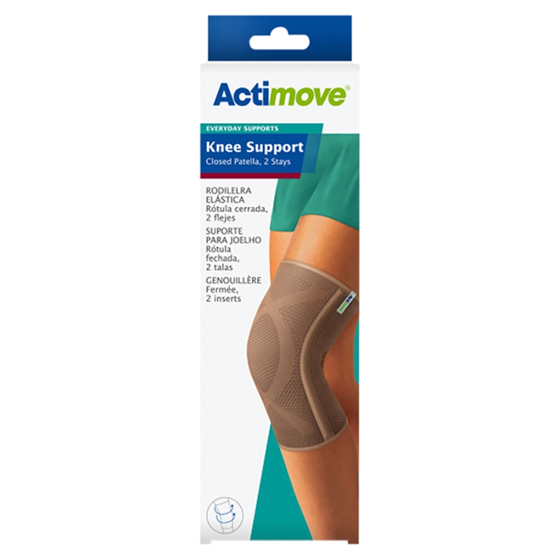Actimove Everyday Supports opaska stabilizująca staw kolanowy z zabudowaną rzepką i 2 fiszbinami, rozmiar M, 1 szt.