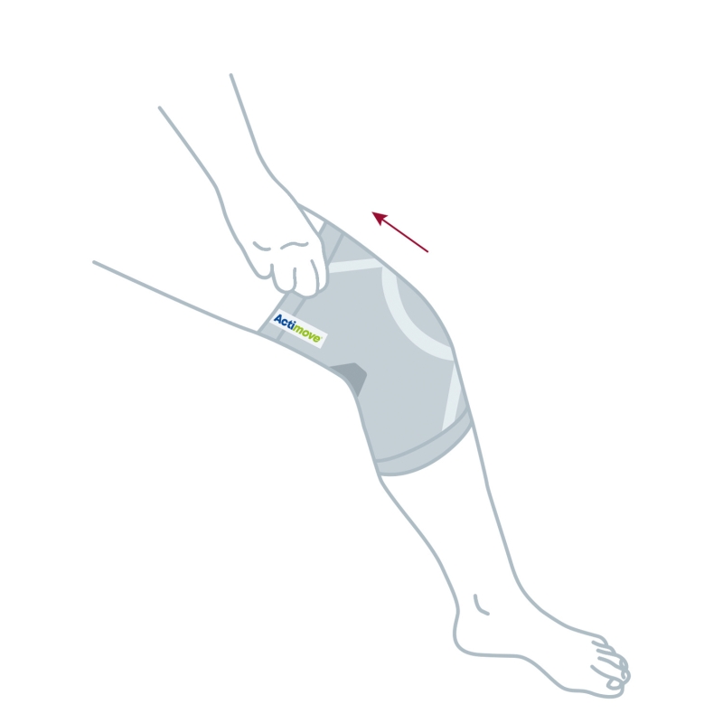 Actimove Everyday Supports, opaska stawu kolanowego z zabudowaną rzepką, rozmiar S, 1 szt.