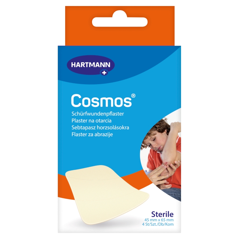 Cosmos  plaster na otarcia 45 mm x 65 mm, 4 szt.