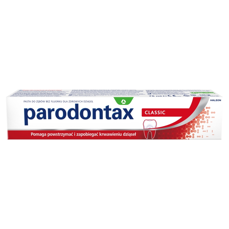 Parodontax Classic, pasta do zębów zapobiegająca krwawieniu dziąseł, tuba 75 ml