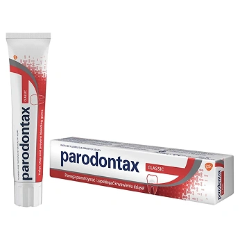 Parodontax Classic, pasta do zębów zapobiegająca krwawieniu dziąseł, tuba 75 ml