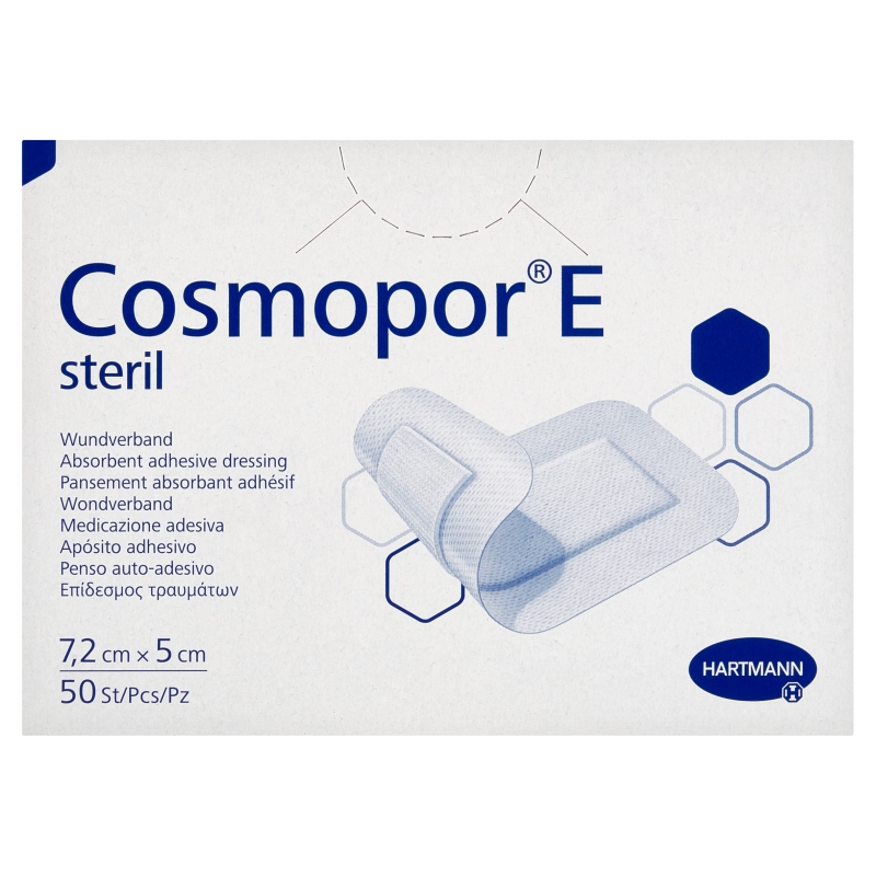 COSMOPOR E  opatrunek jałowy 7,2 x 5 cm, 50 szt.