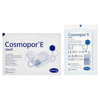 COSMOPOR E , opatrunek jałowy 7,2 x 5 cm, 50 szt.