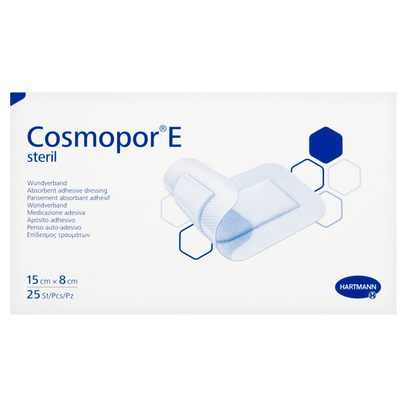 COSMOPOR E  opatrunek jałowy 15 x 8 cm, 25 szt.