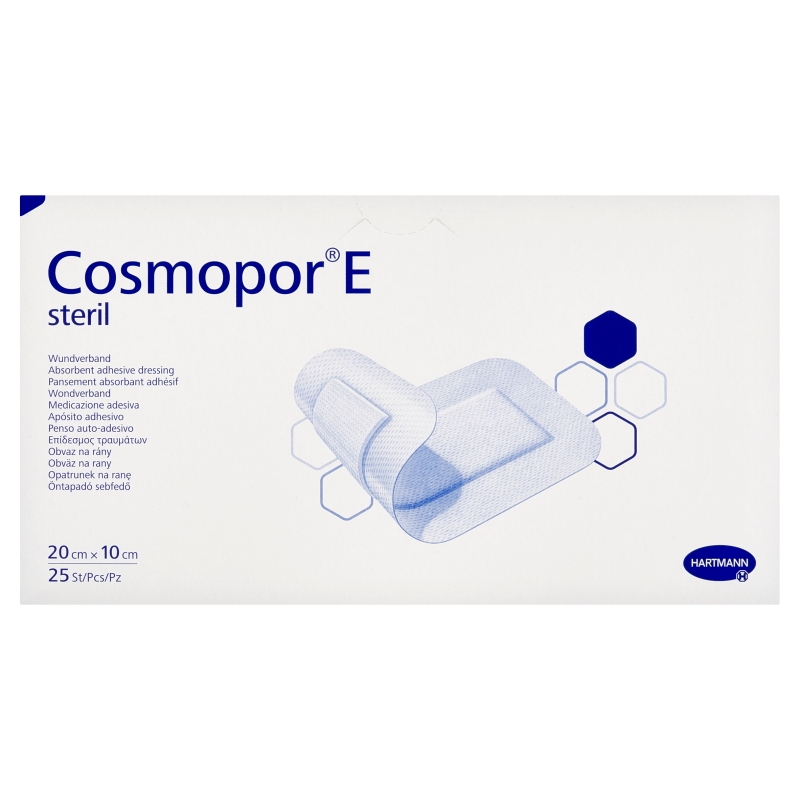 COSMOPOR E  opatrunek jałowy 20 x 10 cm, 25 szt.