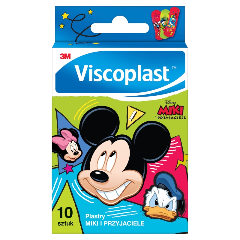 Viscoplast Miki i Przyjaciele plastry dla dzieci, 10 szt.