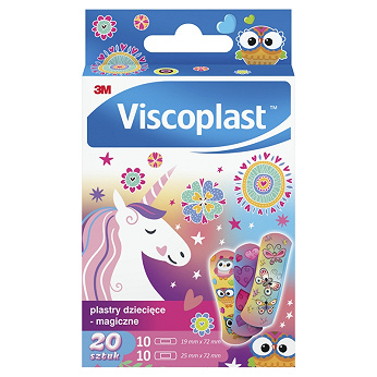 Viscoplast Plastry Magiczne, dla dzieci, 2 rozmiary, 20 szt.