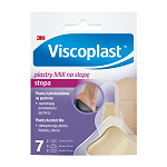 Viscoplast Mix  plastry na stopę hydrokoliodowe na pęcherze i zabezpieczające odciski, 7 szt.