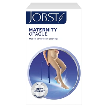 JOBST Maternity Opaque, rajstopy uciskowe dla kobiet w ciąży, CCL1 karmel, rozmiar 5 ZP, 1 para