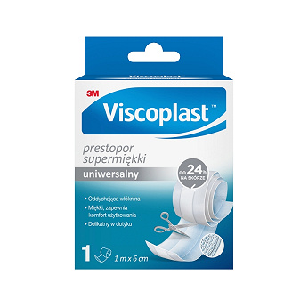 Viscoplast Prestopor, plaster, 1 m x 6 cm, 1 szt.