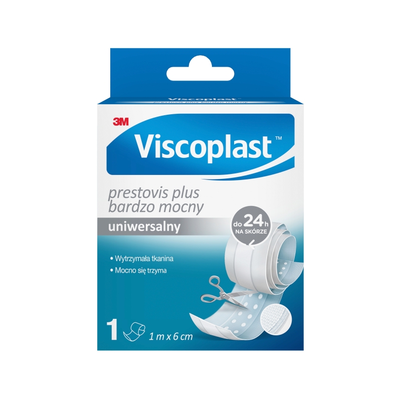 Viscoplast Prestovis Plus  bardzo mocny plaster do cięcia, 1 m x 6 cm, 1 szt.