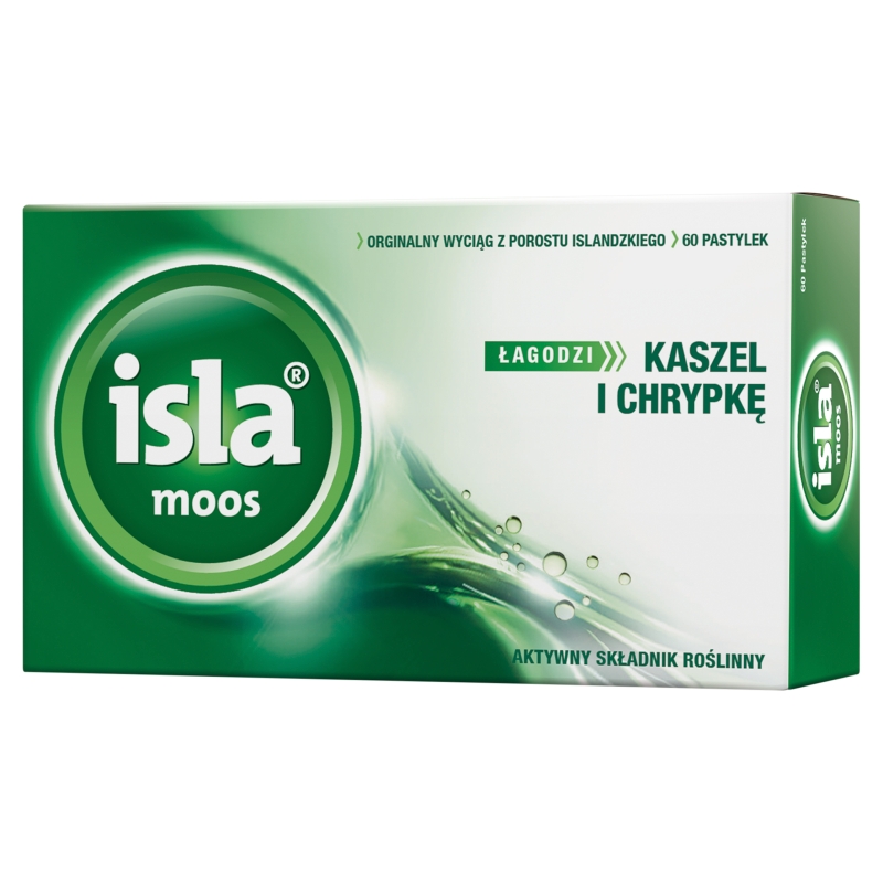 Isla-Moos, pastylki do ssania na kaszel i chrypkę, 60 szt.