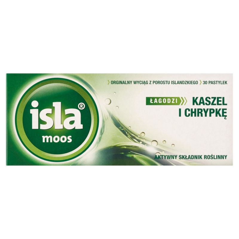 Isla - Moos pastylki do ssania na kaszel i chrypkę, 30 szt.