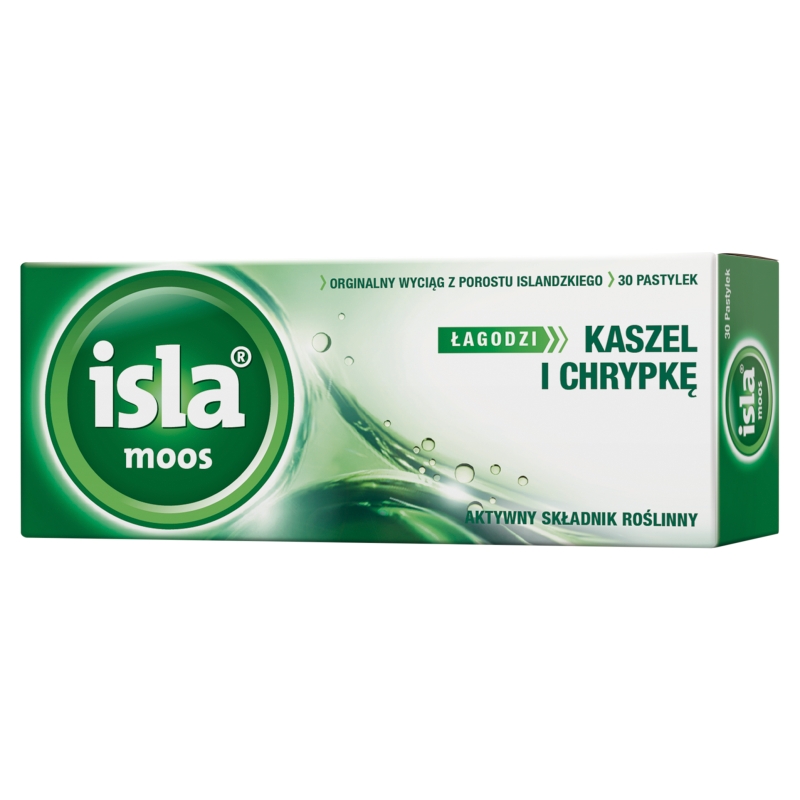 Isla - Moos, pastylki do ssania na kaszel i chrypkę, 30 szt.