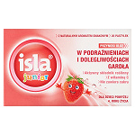 Isla junior, pastylki do ssania na podrażnienia gardła o smaku truskawkowym, 20 szt.