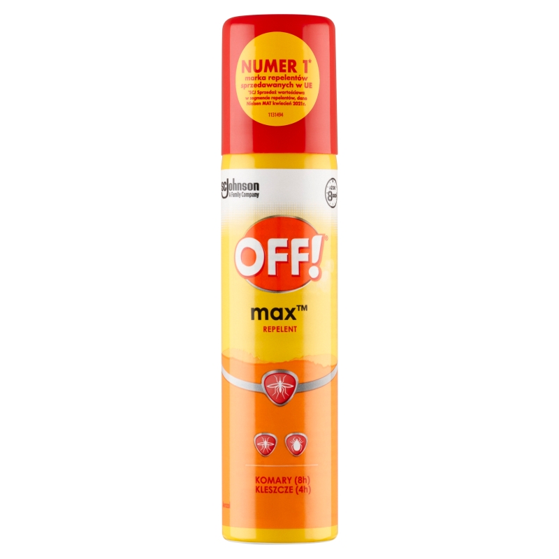 OFF! Max Aerozol, przeciw komarom i kleszczom, 100 ml