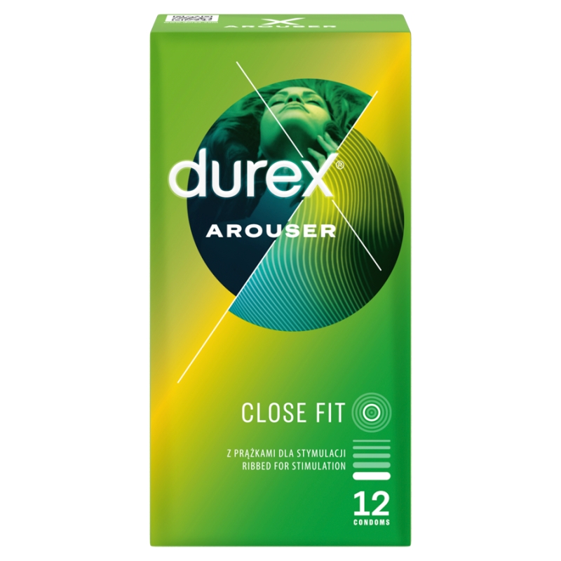 Durex Arouser prezerwatywy prążkowane, 12 szt.