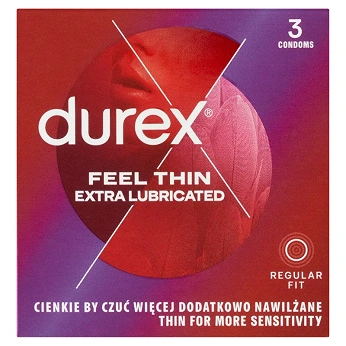 Durex Fetherlite Elite, ultracienkie prezerwatywy, 3 szt.