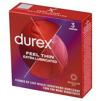 Durex Fetherlite Elite, ultracienkie prezerwatywy, 3 szt.