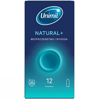 Unimil Natural+, prezerwatywy 12 szt.
