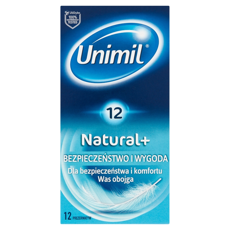 Unimil Natural+ prezerwatywy 12 szt.