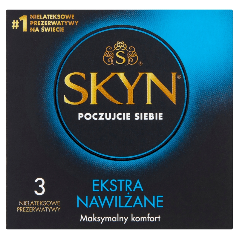 Unimil SKYN Extra Nawilżane prezerwatywy, 3 szt.