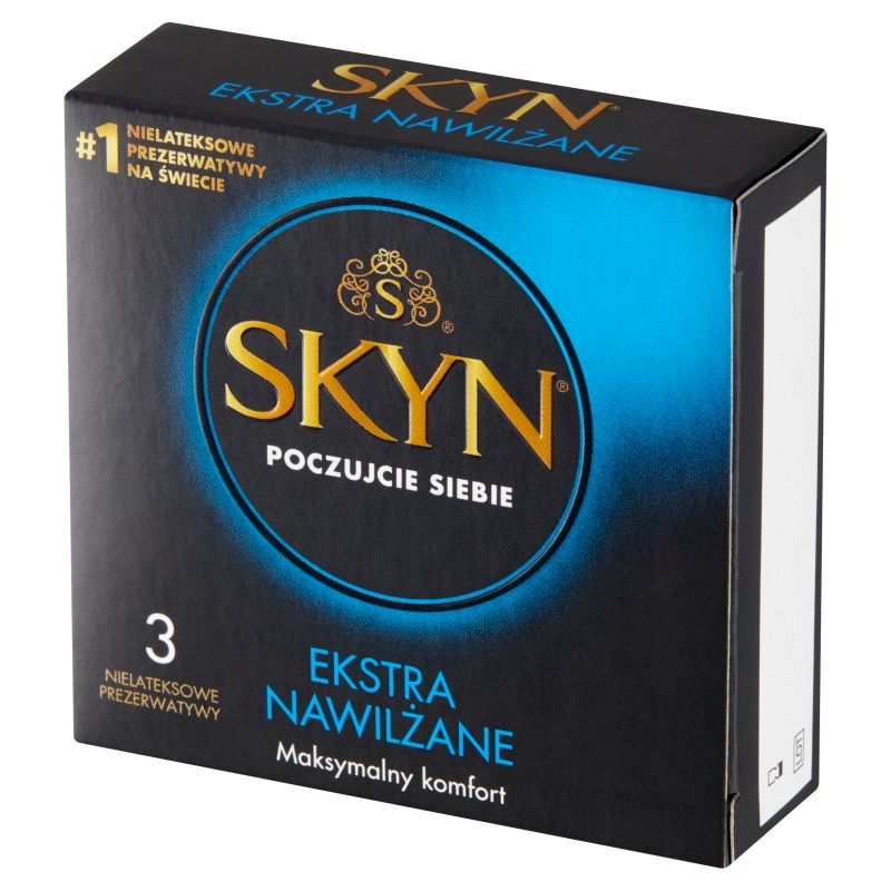 Unimil SKYN Extra Nawilżane, prezerwatywy, 3 szt.