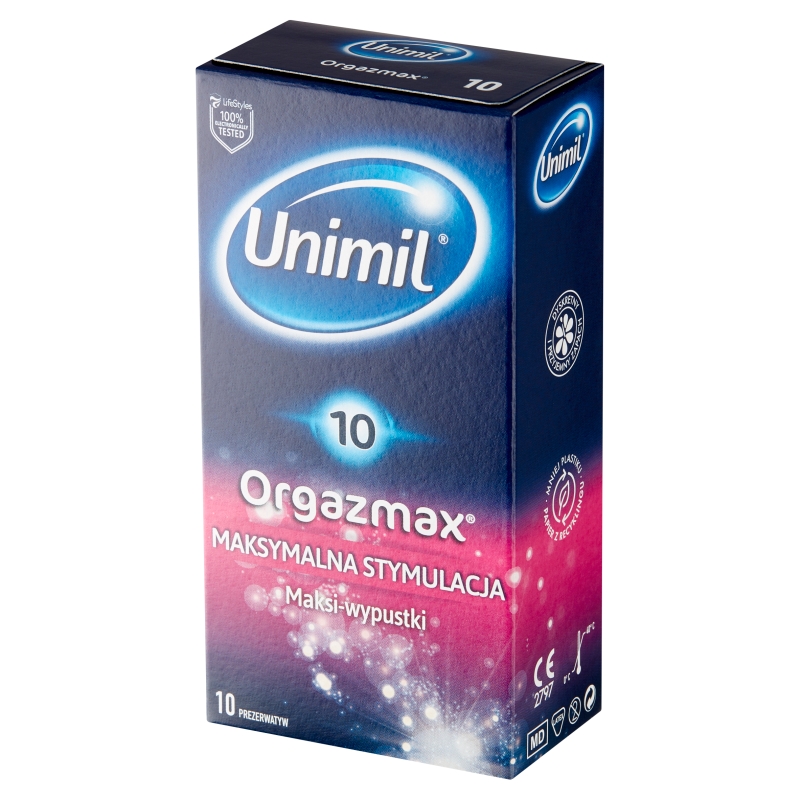 Unimil Orgazmax, prezerwatywy, 10 szt.
