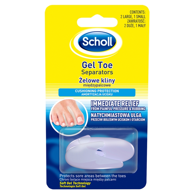 Scholl Gelactiv, kliny żelowe międzypalcowe, 3 szt.