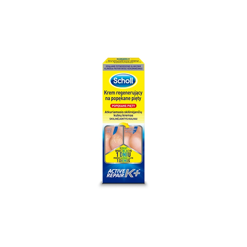 Scholl Krem  regenerujący na popękane pięty, 60 ml