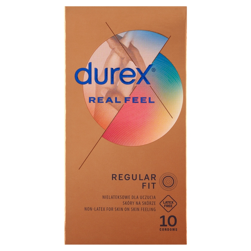 Durex Real Feel, prezerwatywy nowej generacji, nie-lateksowe, 10 szt.