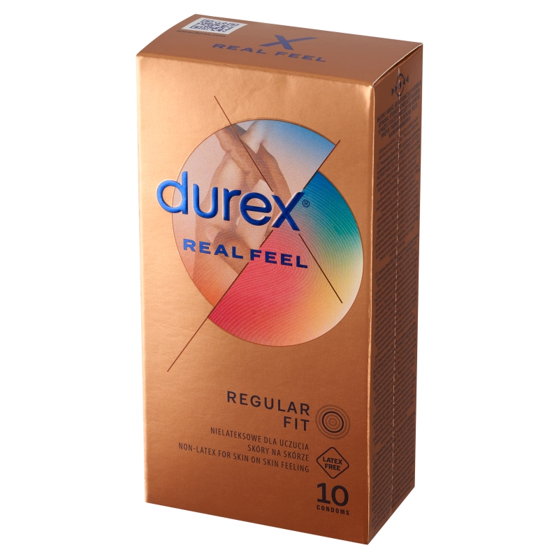 Durex Real Feel, prezerwatywy nowej generacji, nie-lateksowe, 10 szt.