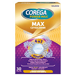 Corega Power Max Czyszczenie tabletki do czyszczenia protez, 30 szt.