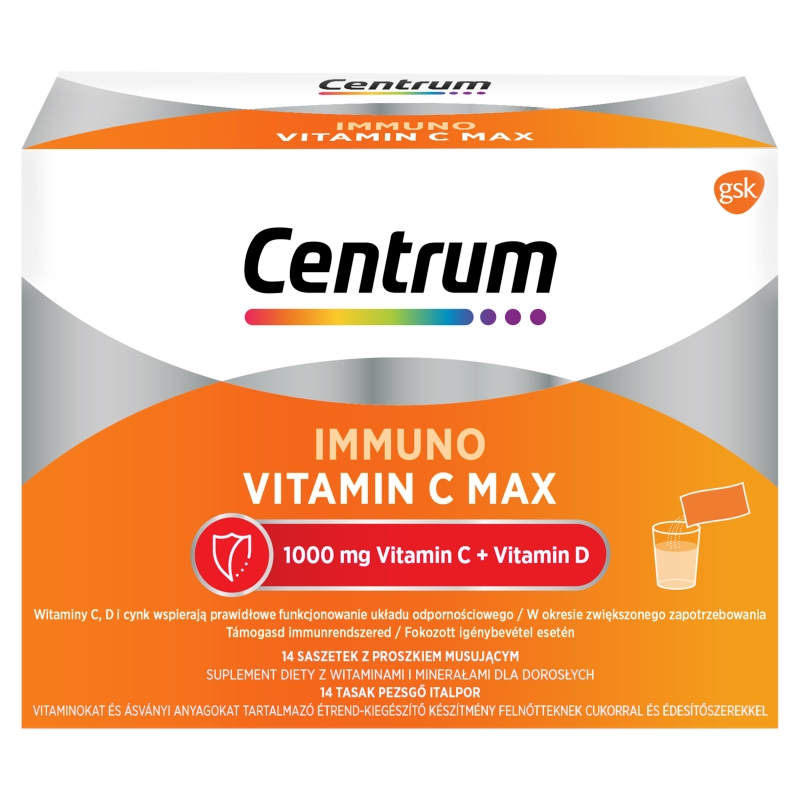 Centrum IMMUNO Vitamin C Max , proszek,  14 szt.