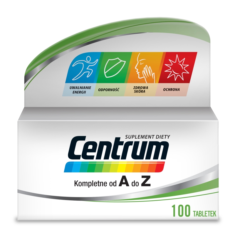 Centrum kompletne od A do Z, tabletki z zestawem witamin i minerałów dla dorosłych, 100 szt.
