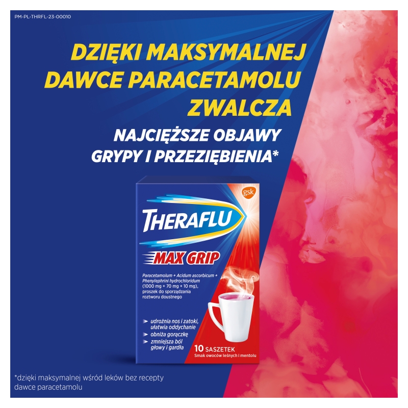 Theraflu Max Grip, 10 saszetek